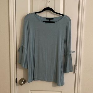 White House Black Market blue top. Size large.